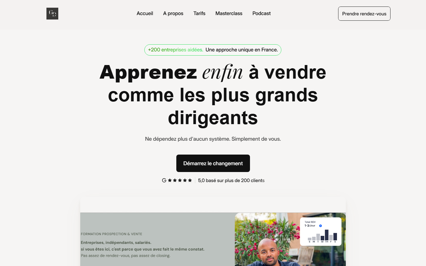 Aperçu du site de Geoffrey DULAC