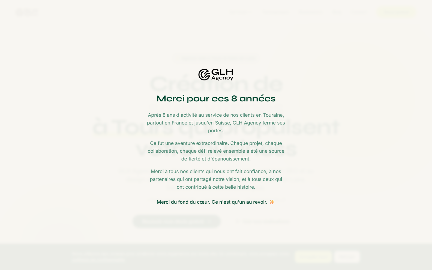 Aperçu du site de GLH AGENCY