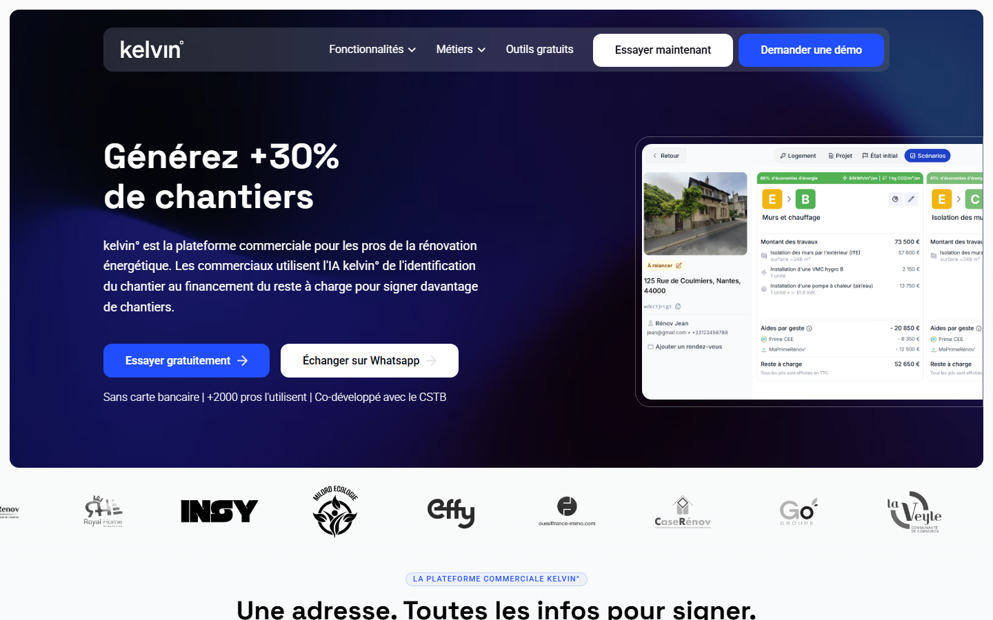 Aperçu du site de KELVIN TECHNOLOGIES