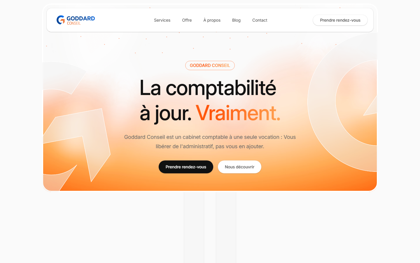 Aperçu du site de GODDARD CONSEIL