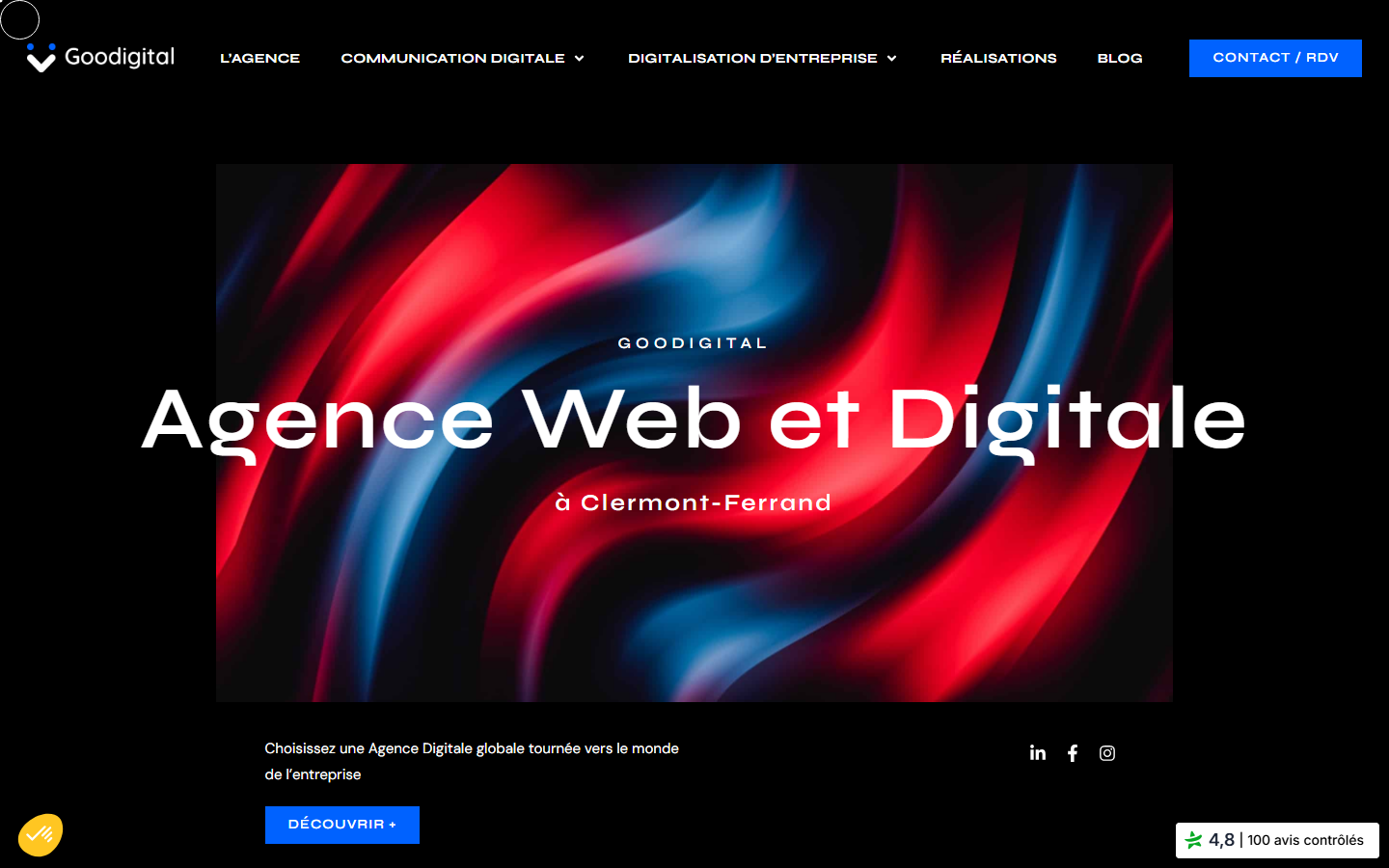 Aperçu du site de Goodigital