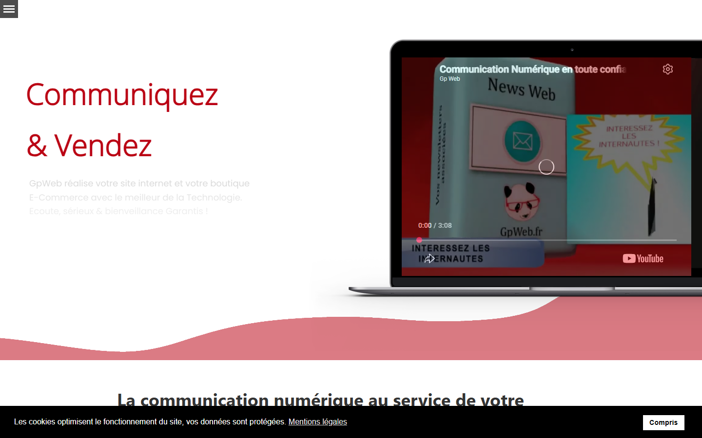 Aperçu du site de Eirl GpWeb
