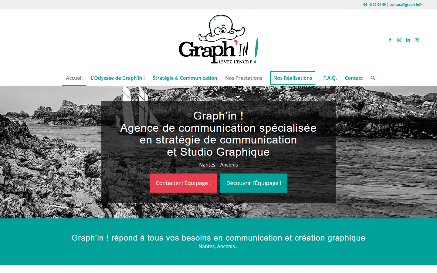 Aperçu du site de Graph'in!