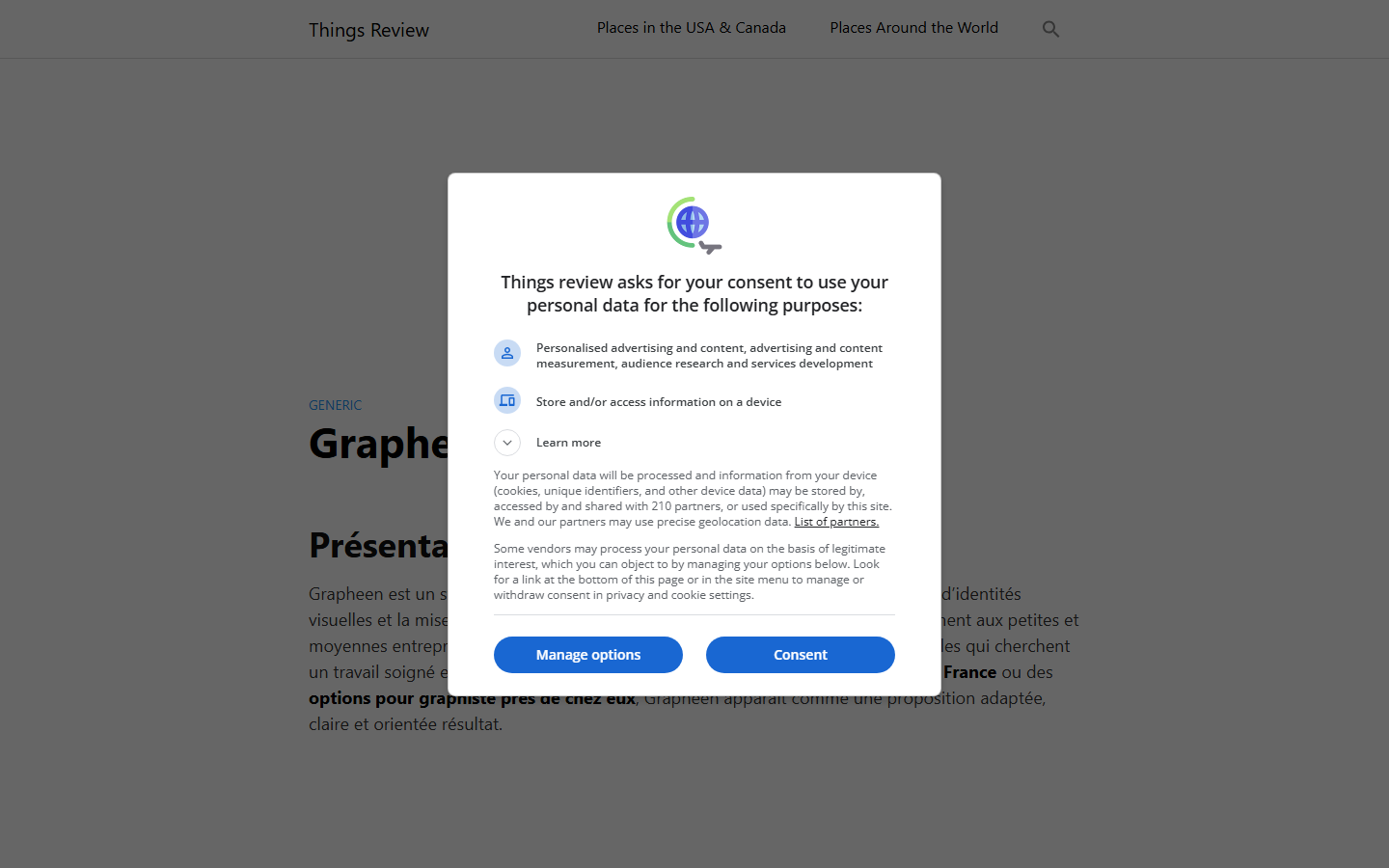 Aperçu du site de Grapheen