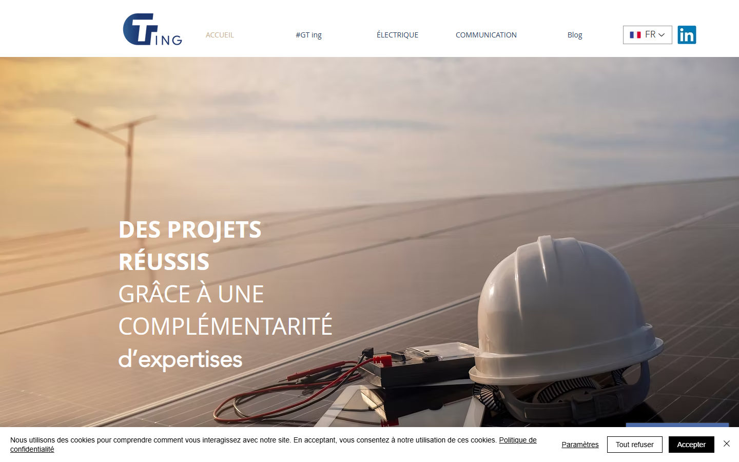 Aperçu du site de Gt Ingenierie