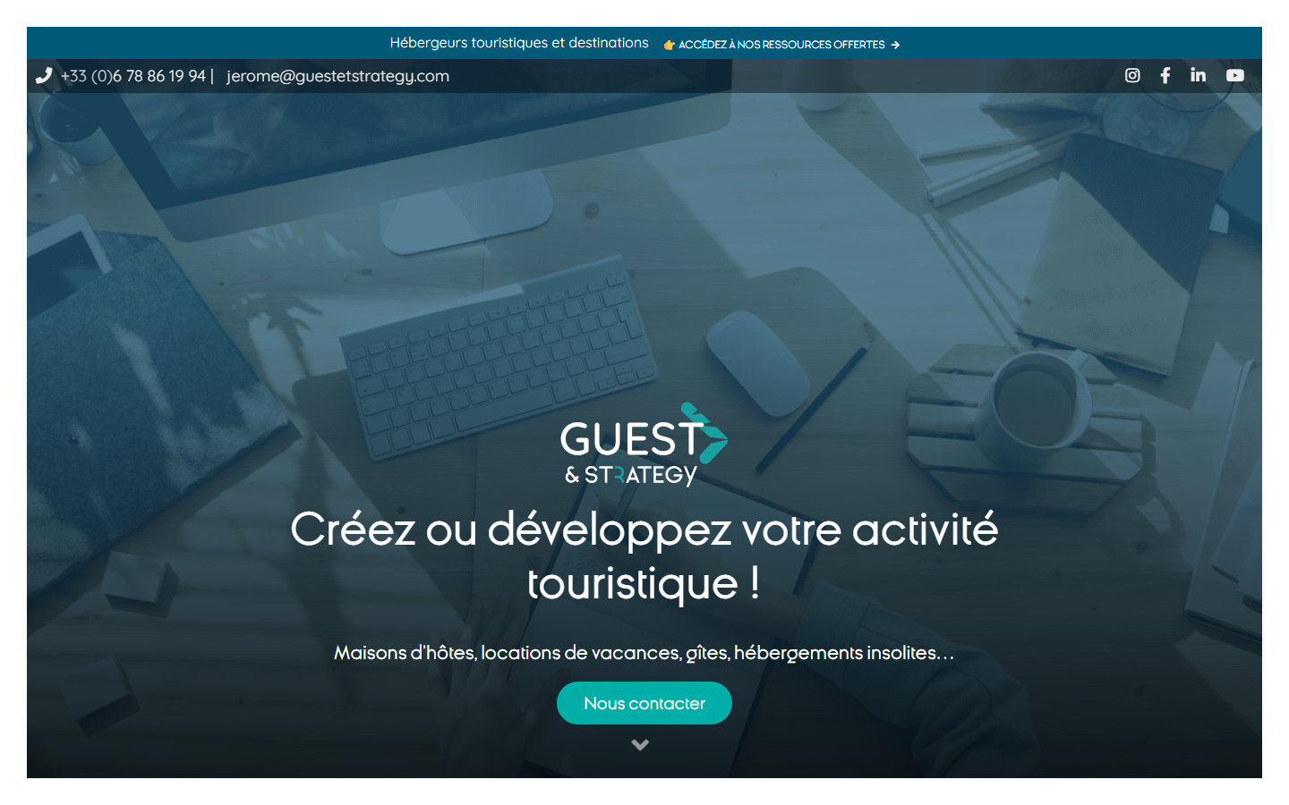 Aperçu du site de GUEST & STRATEGY