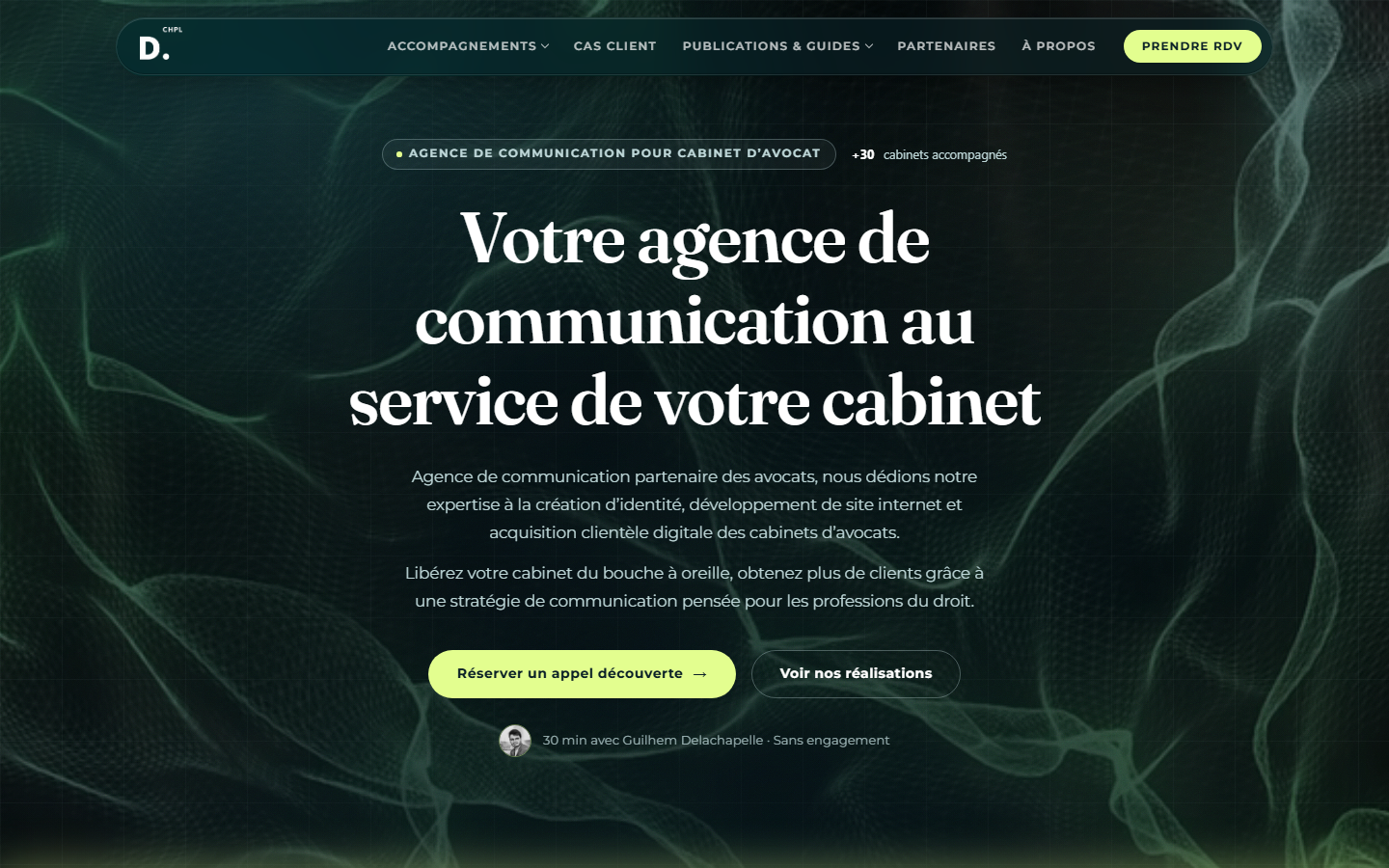 Aperçu du site de Guilhem Delachapelle