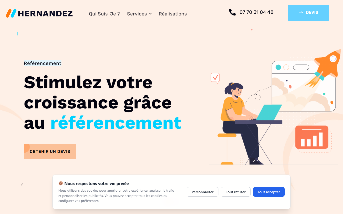 Aperçu du site de HERNANDEZ