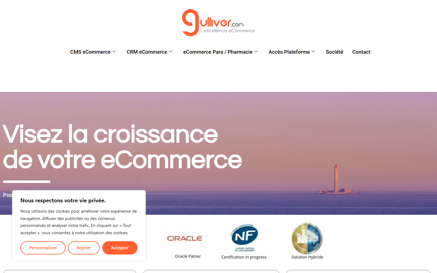 Aperçu du site de Mobeo