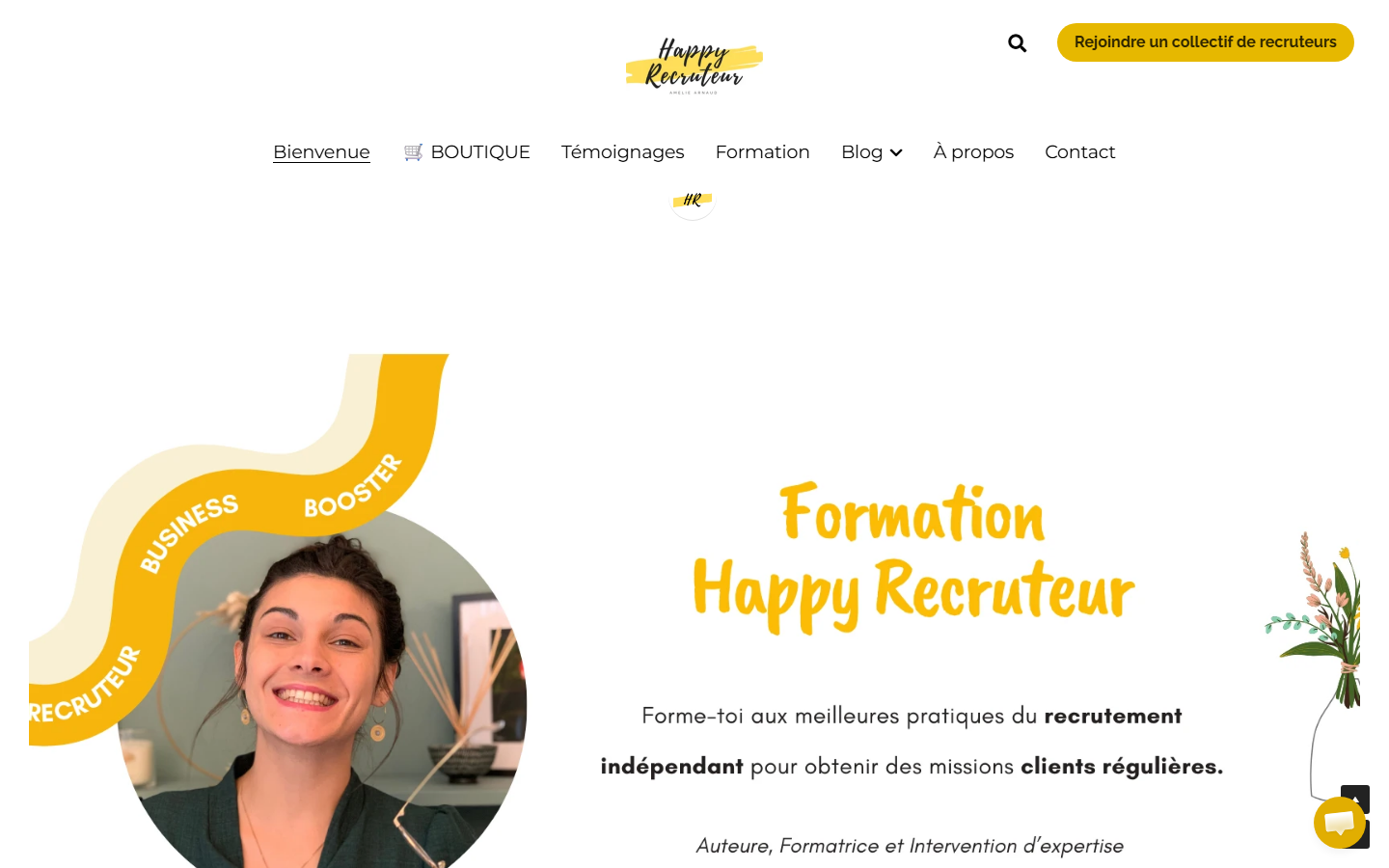 Aperçu du site de HAPPY RECRUTEUR