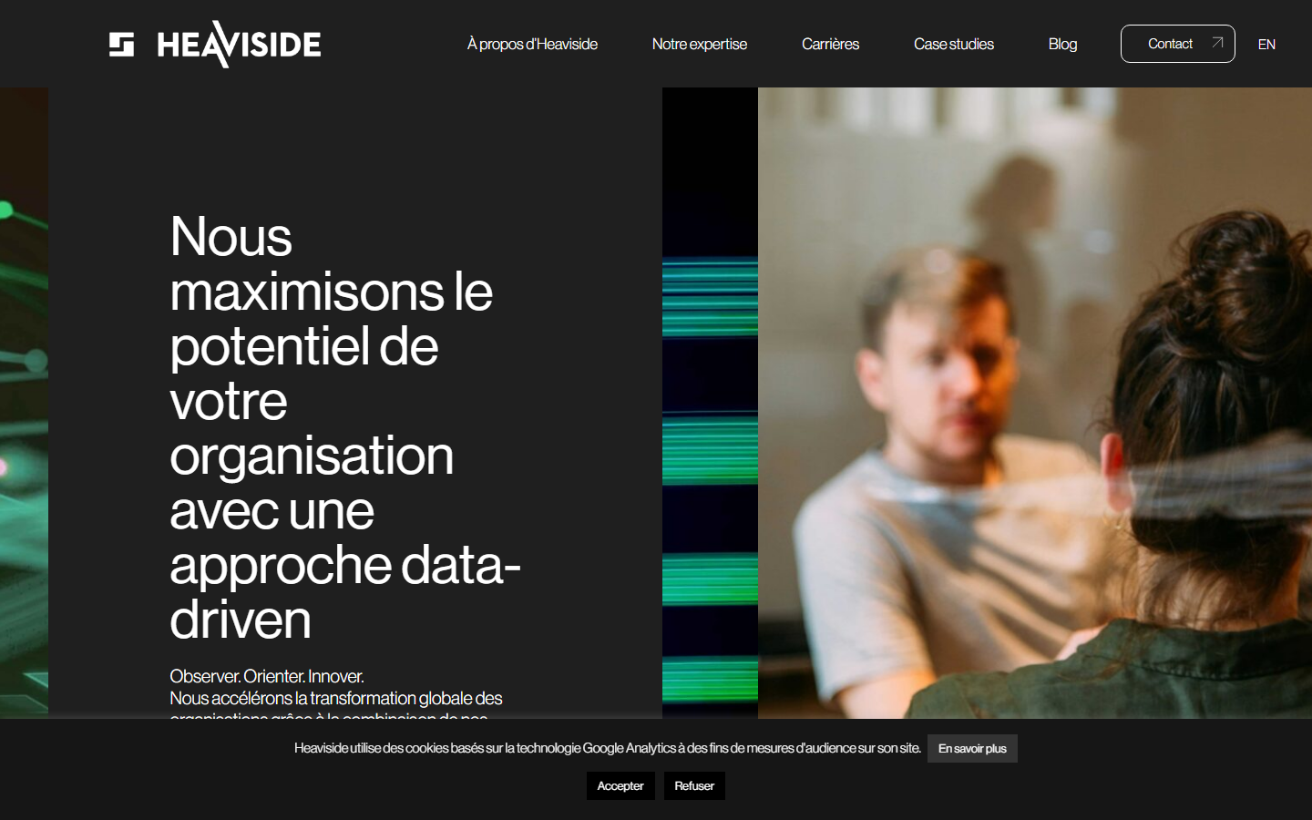 Aperçu du site de HEAVISIDE