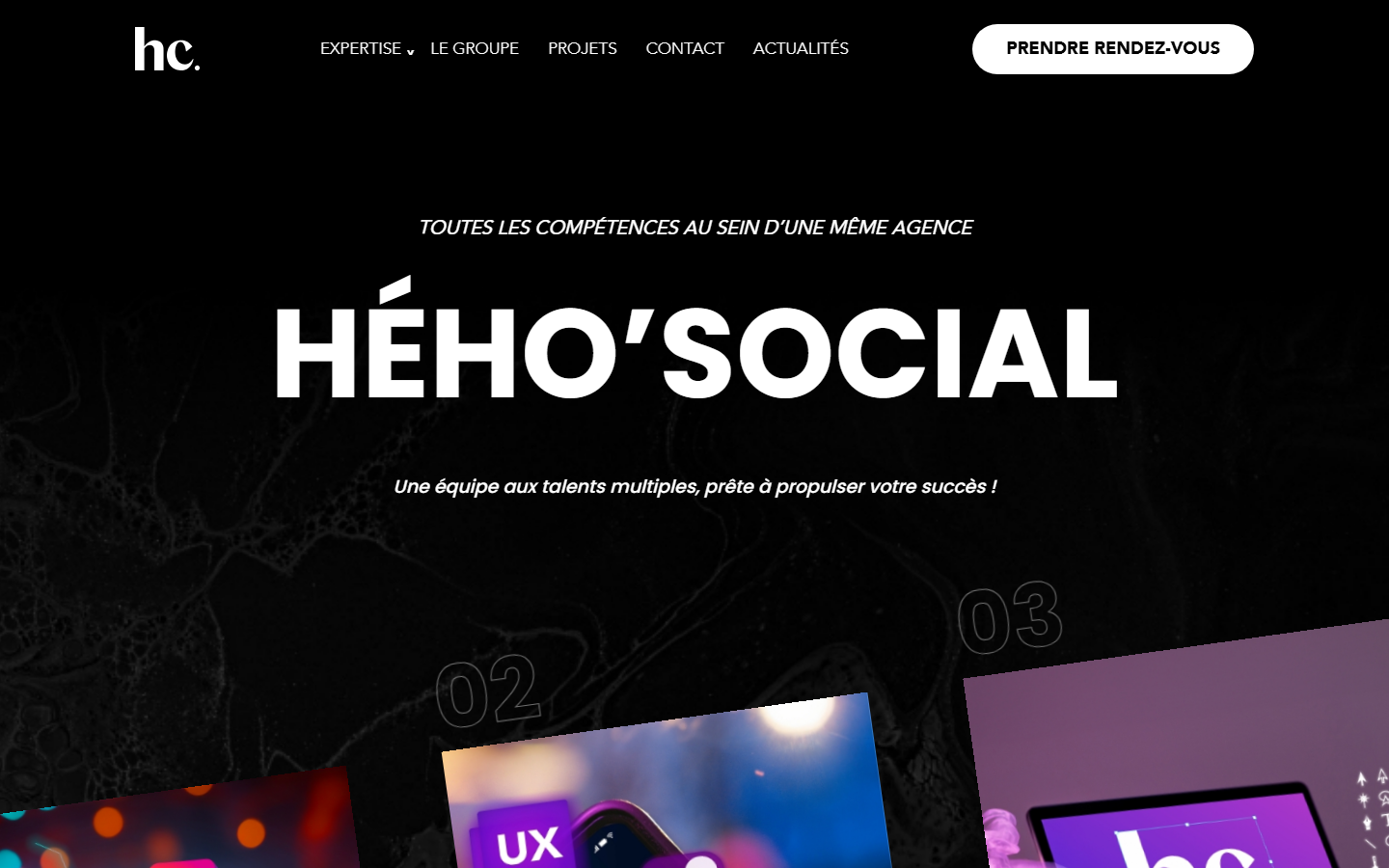 Aperçu du site de HEHOCOM