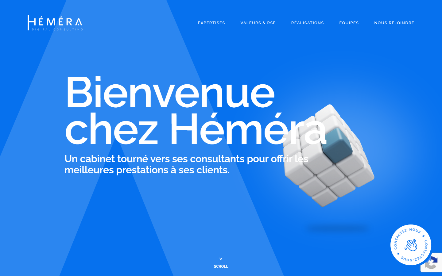 Aperçu du site de HEMERA DIGITAL CONSULTING