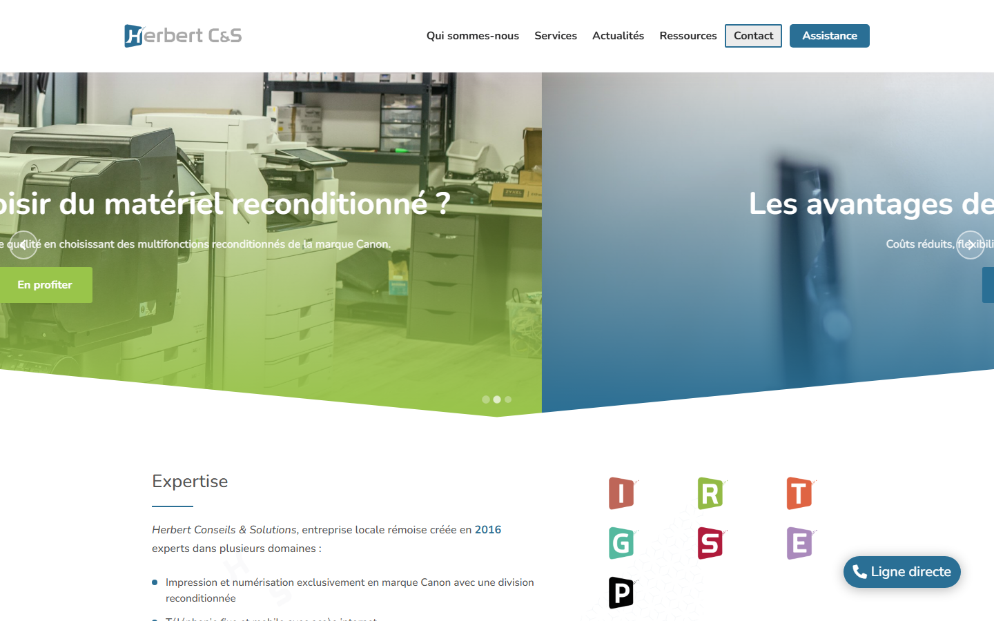 Aperçu du site de HERBERT CONSEILS ET SOLUTIONS