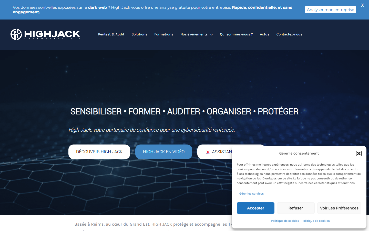 Aperçu du site de HIGH JACK