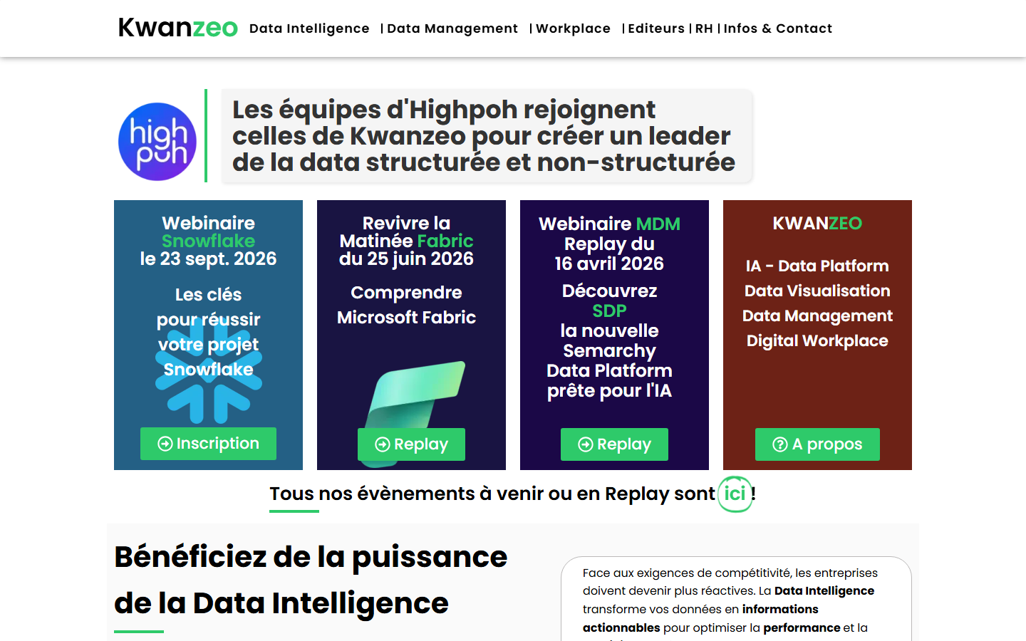 Aperçu du site de HIGHPOH