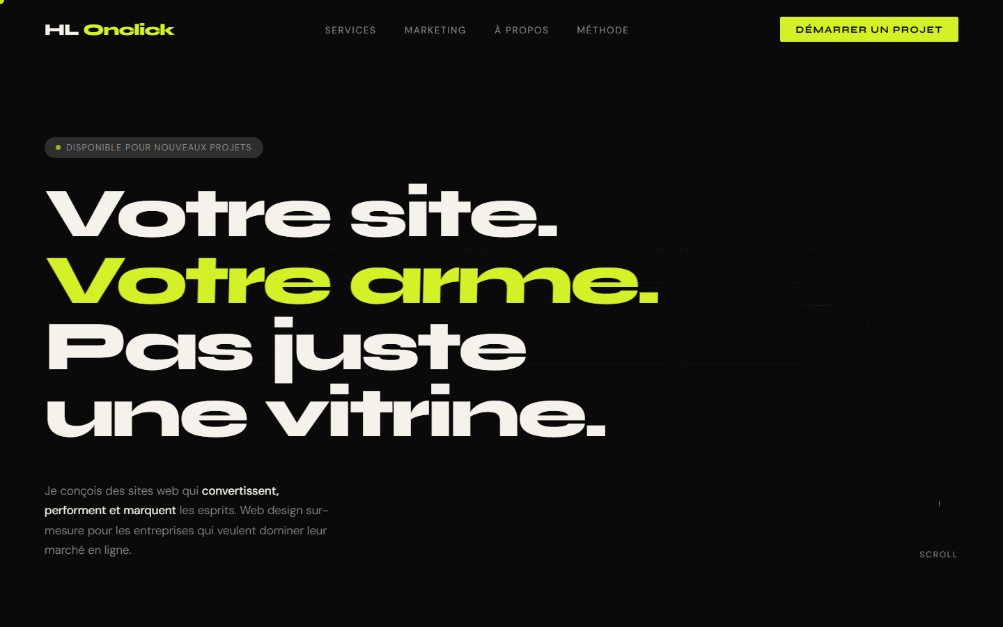 Aperçu du site de HLOnclick