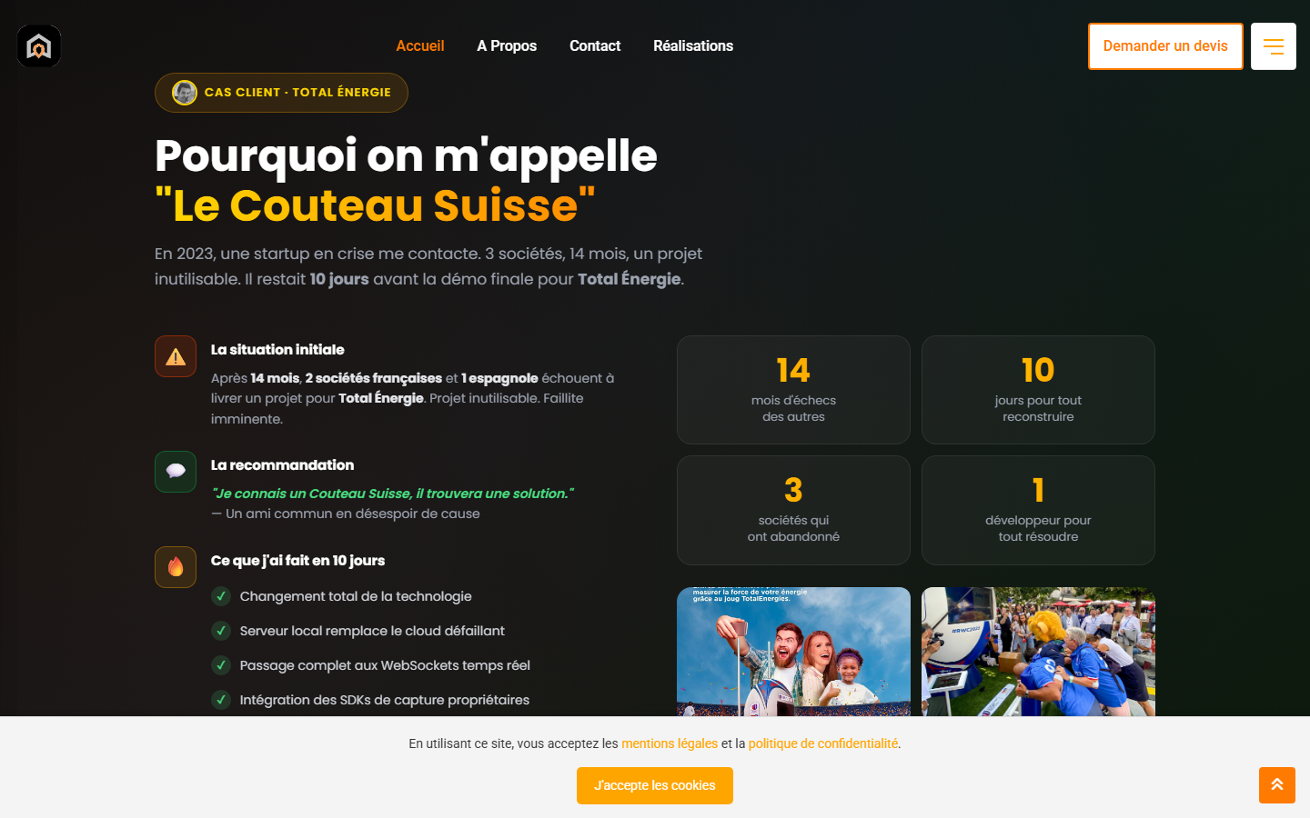 Aperçu du site de homcatch
