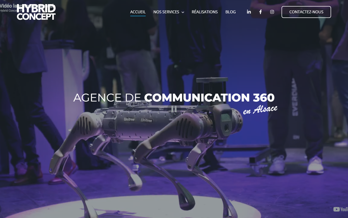 Aperçu du site de HYBRID CONCEPT