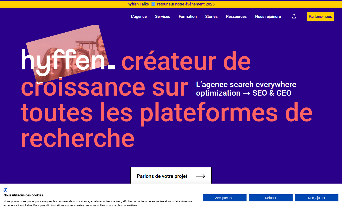 Aperçu du site de HYFFEN