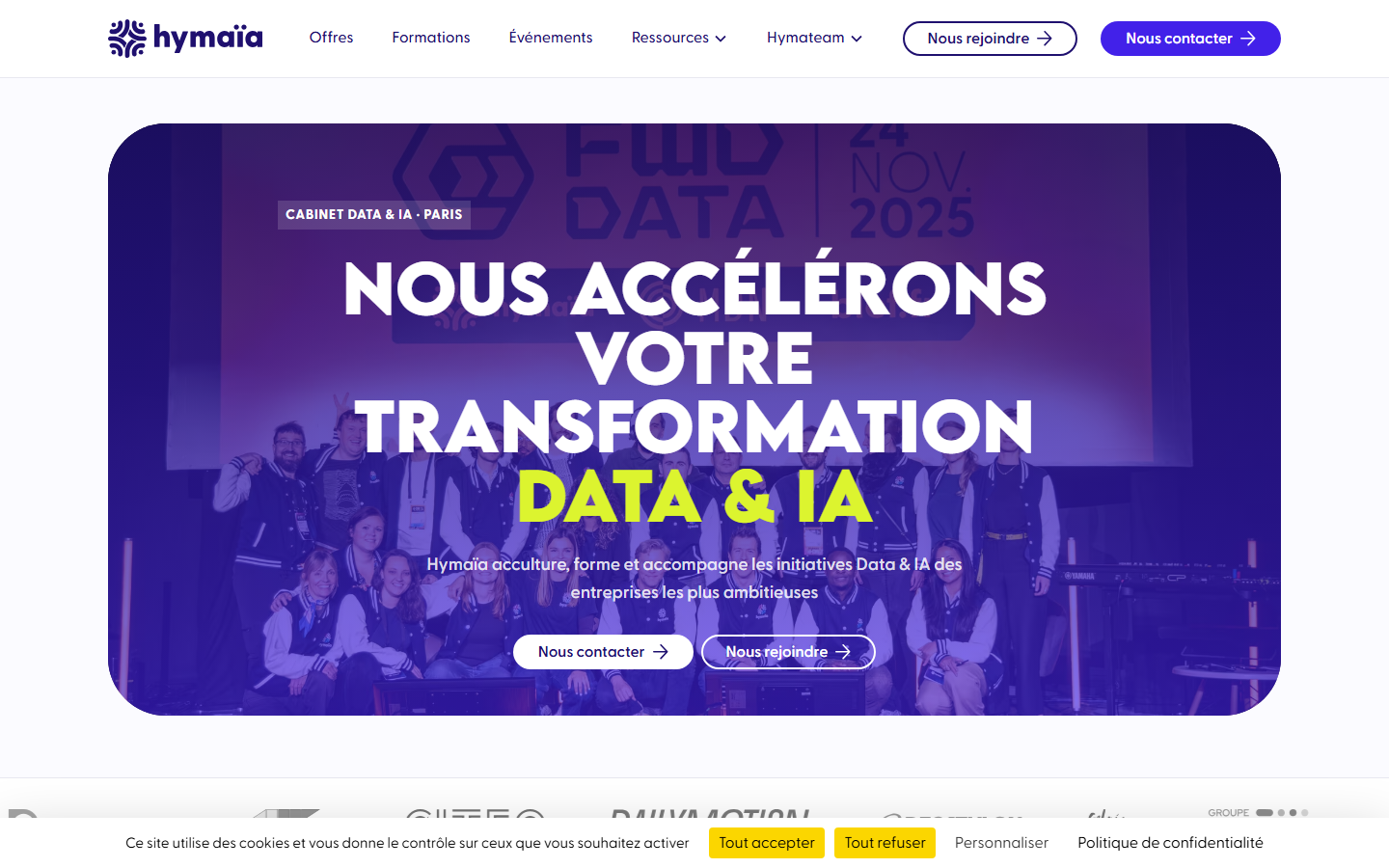 Aperçu du site de HYMAIA