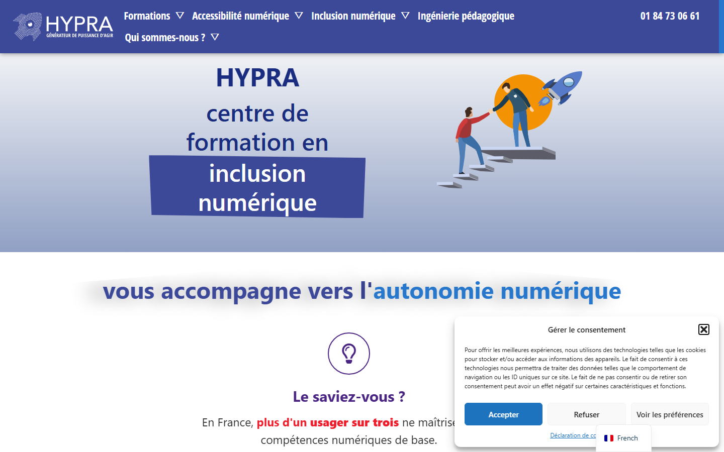 Aperçu du site de HYPRA