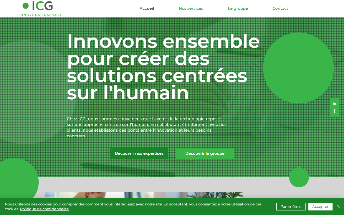 Aperçu du site de SOLOGEST SOCIETE LORRAINE DE GESTION INFORMATIQUE