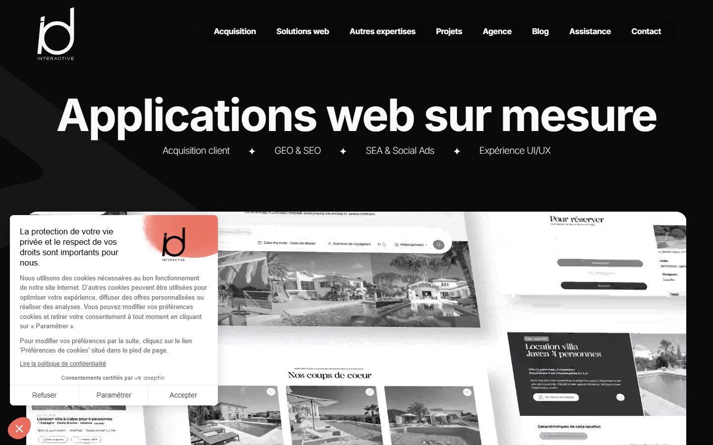 Aperçu du site de ID INTERACTIVE
