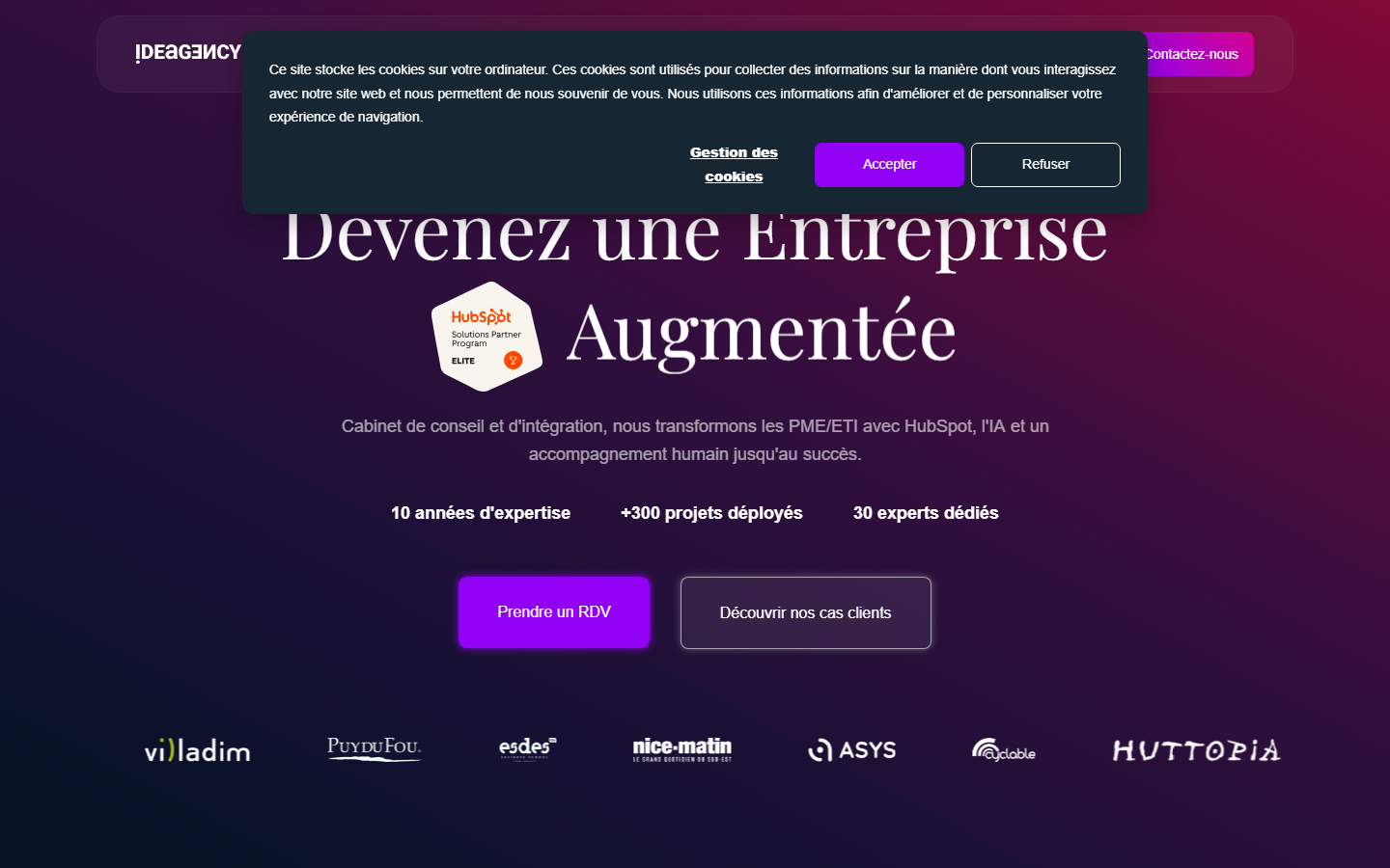 Aperçu du site de IDEAGENCY