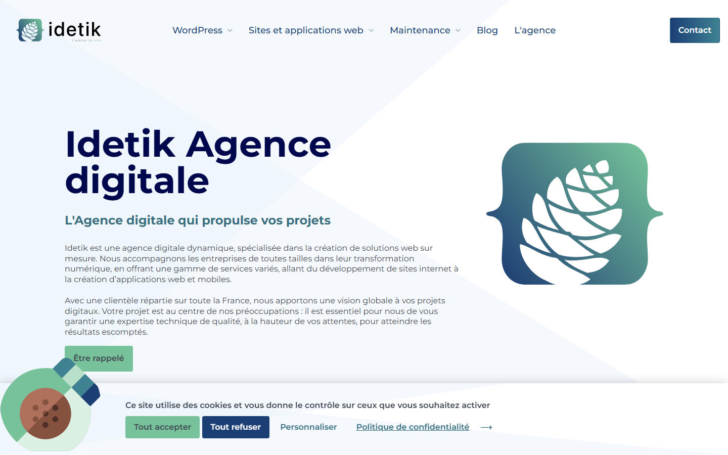 Aperçu du site de IDETIK
