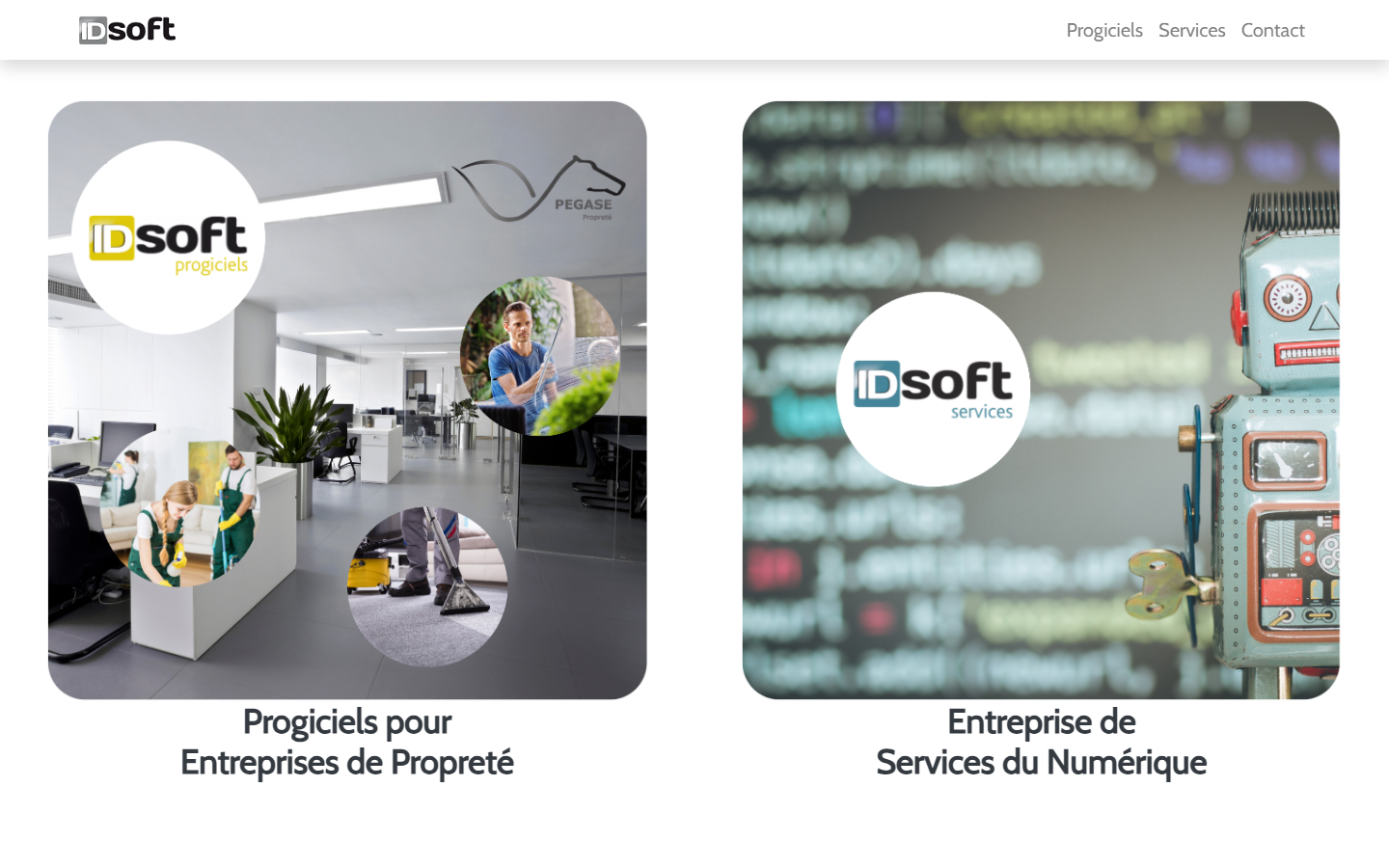 Aperçu du site de Id Soft
