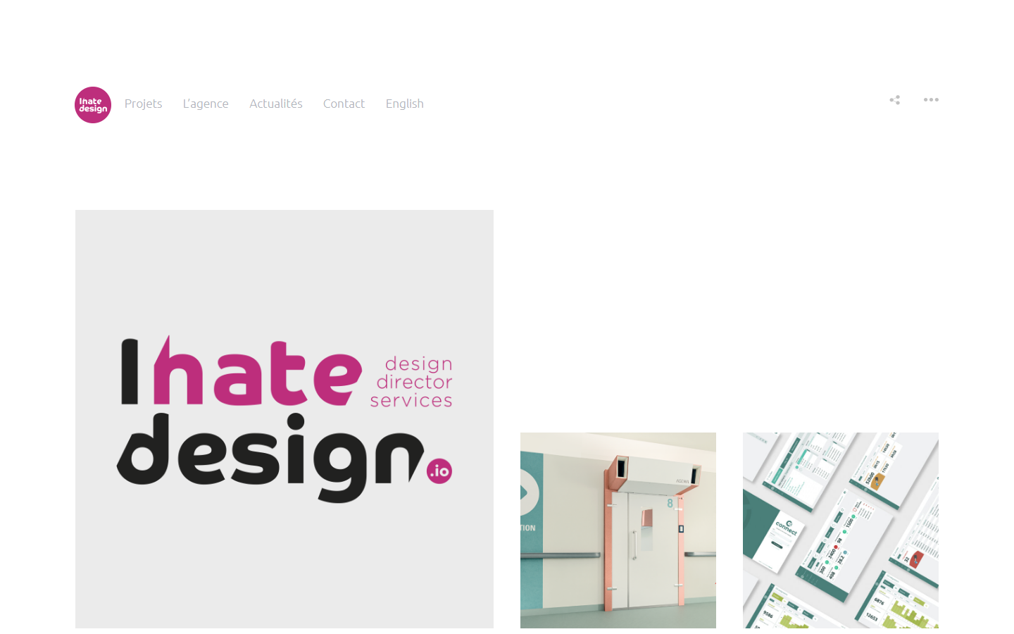 Aperçu du site de I HATE DESIGN