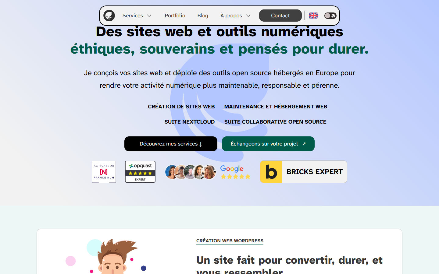 Aperçu du site de IkaCode