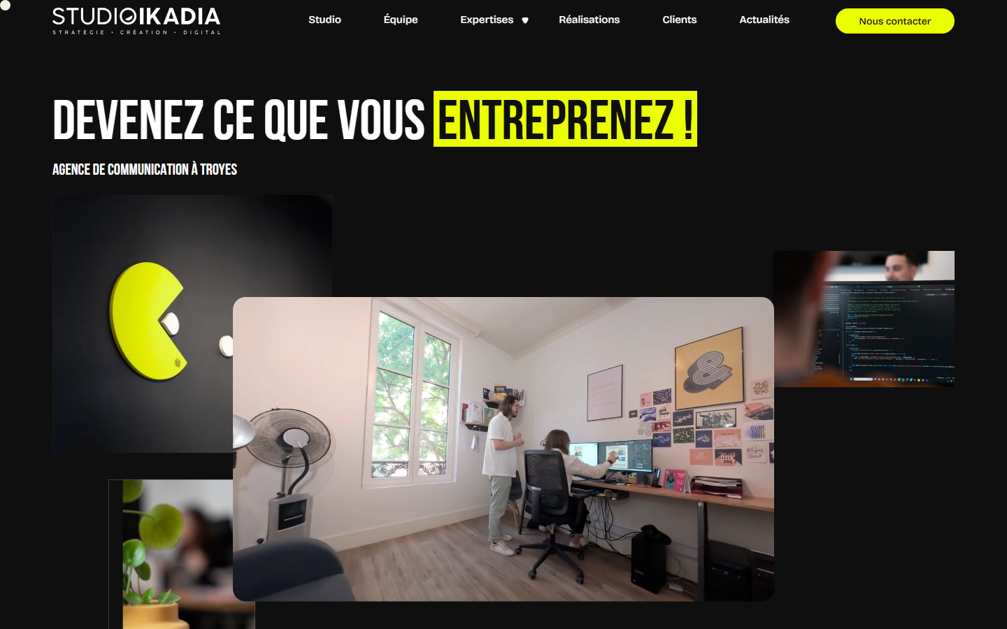 Aperçu du site de Studio Ikadia