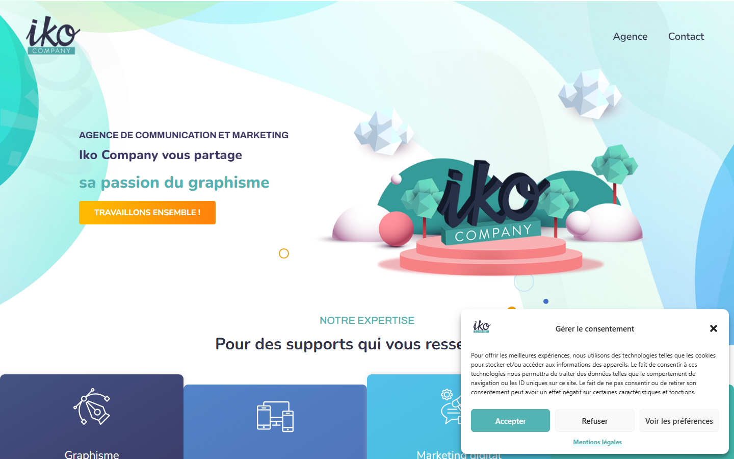 Aperçu du site de IKO COMPANY