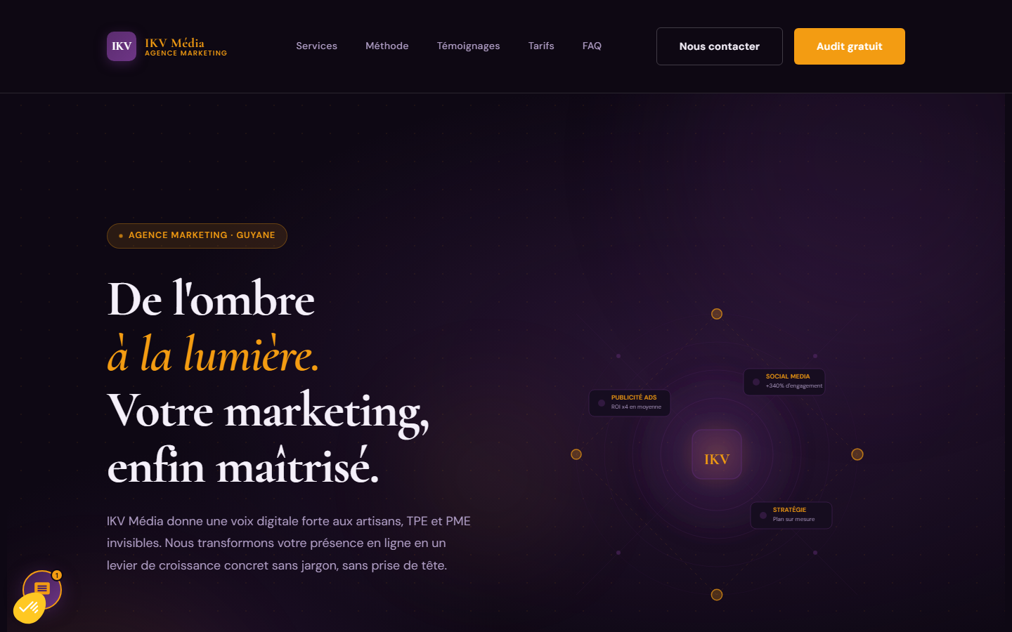 Aperçu du site de IKV Média