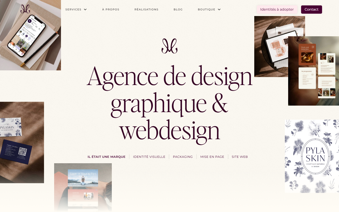 Aperçu du site de Il était une Marque