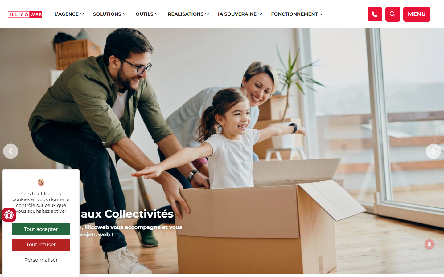 Aperçu du site de ILLICOWEB