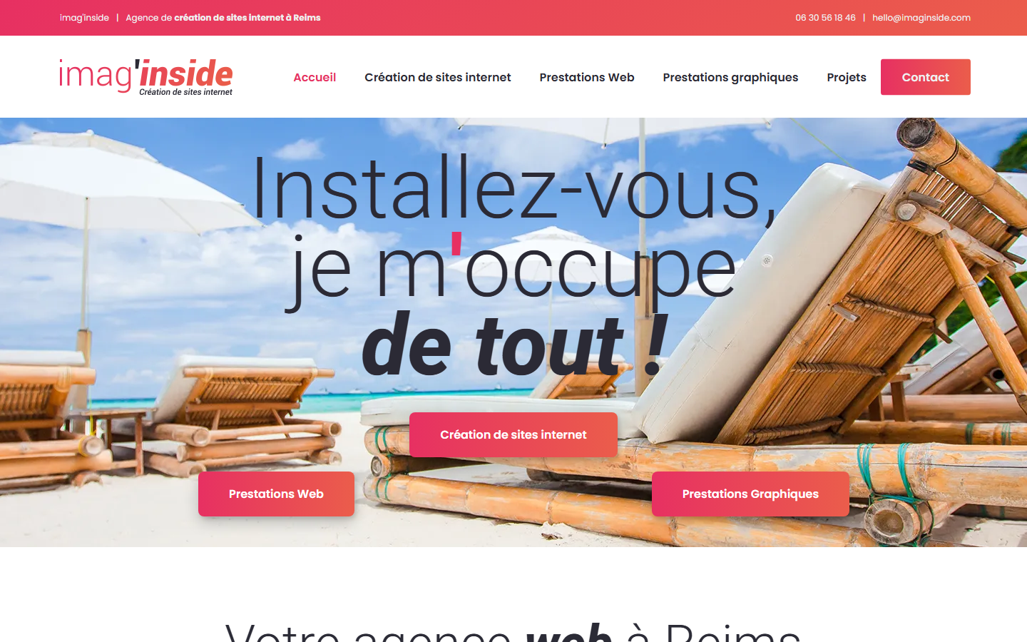 Aperçu du site de IMAG'INSIDE