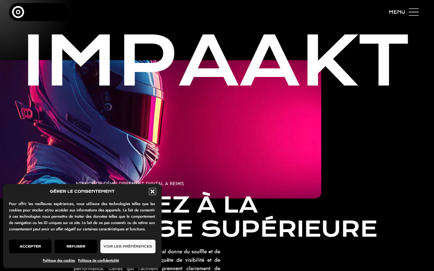 Aperçu du site de Agence IMPAAKT