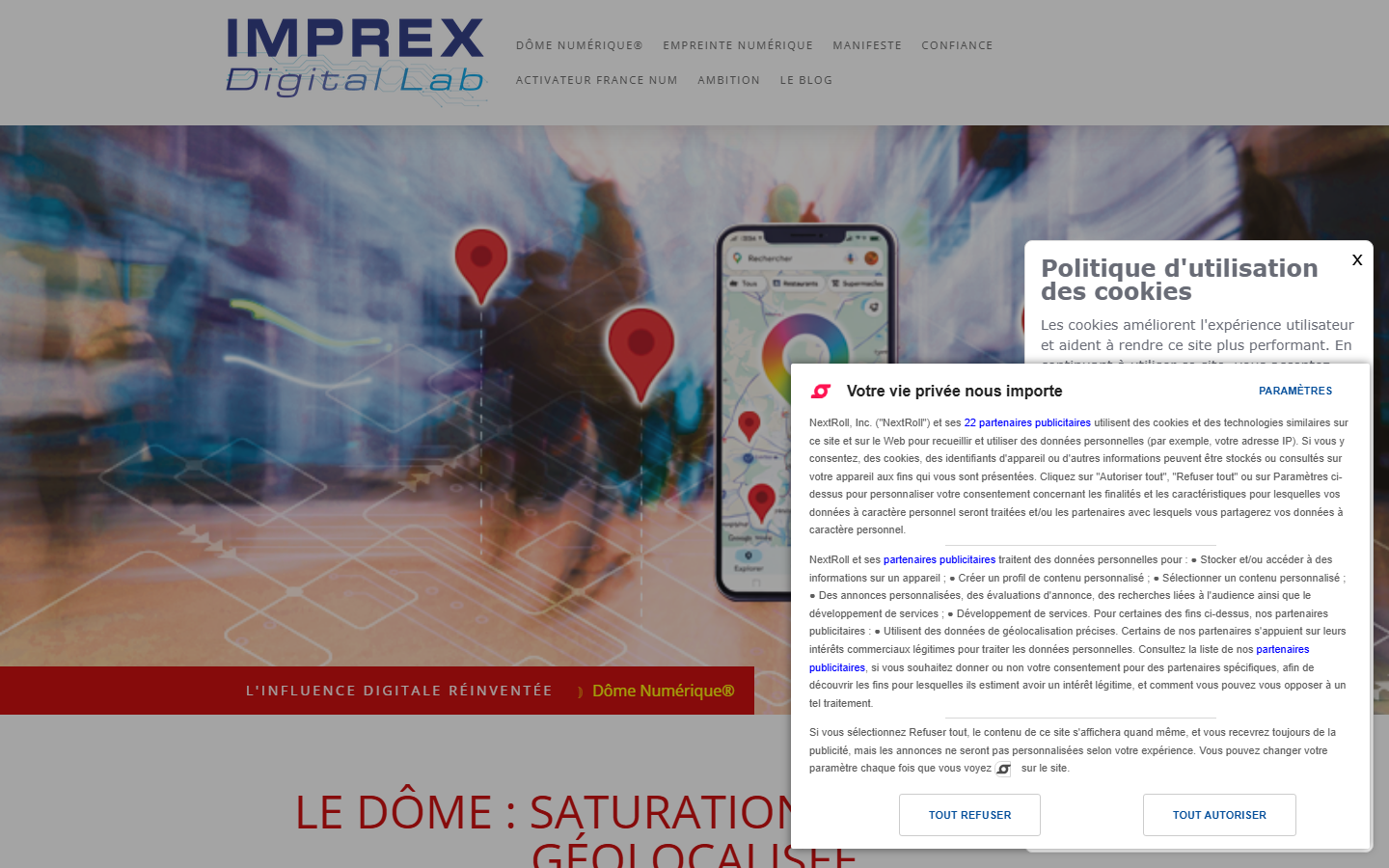 Aperçu du site de IMPREX PRINT & DIGITAL