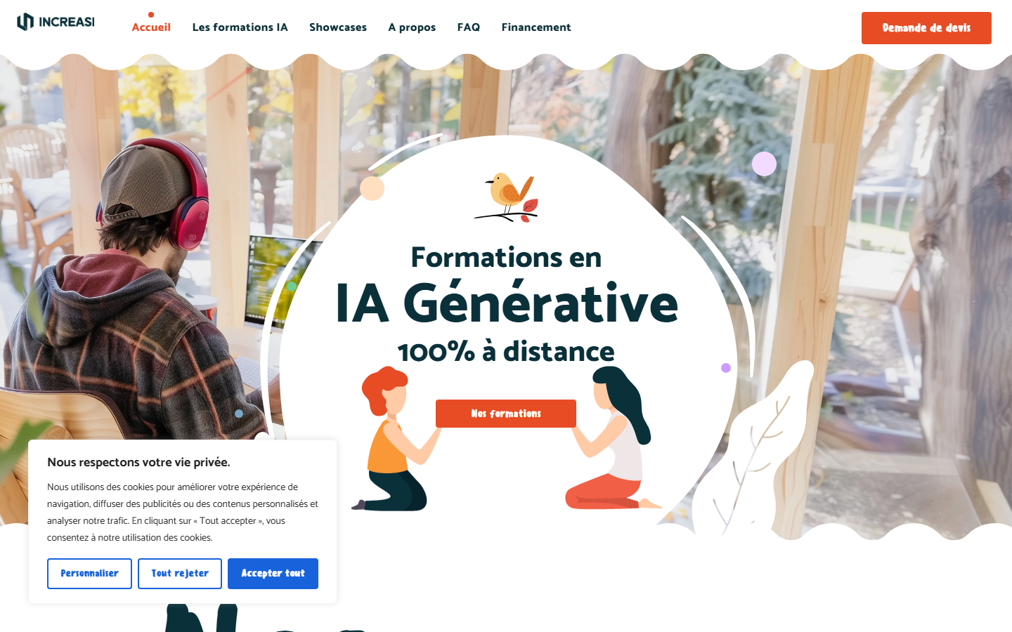 Aperçu du site de Increasi Academy