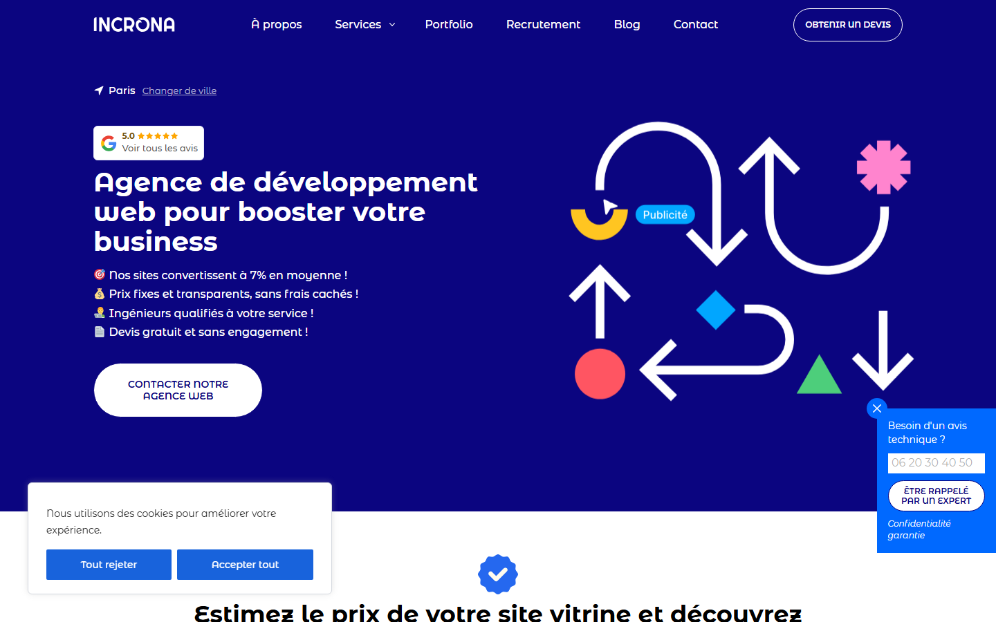 Aperçu du site de INCRONA