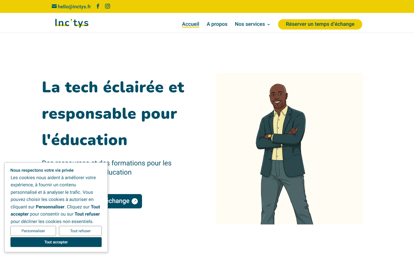 Aperçu du site de INC' TYS
