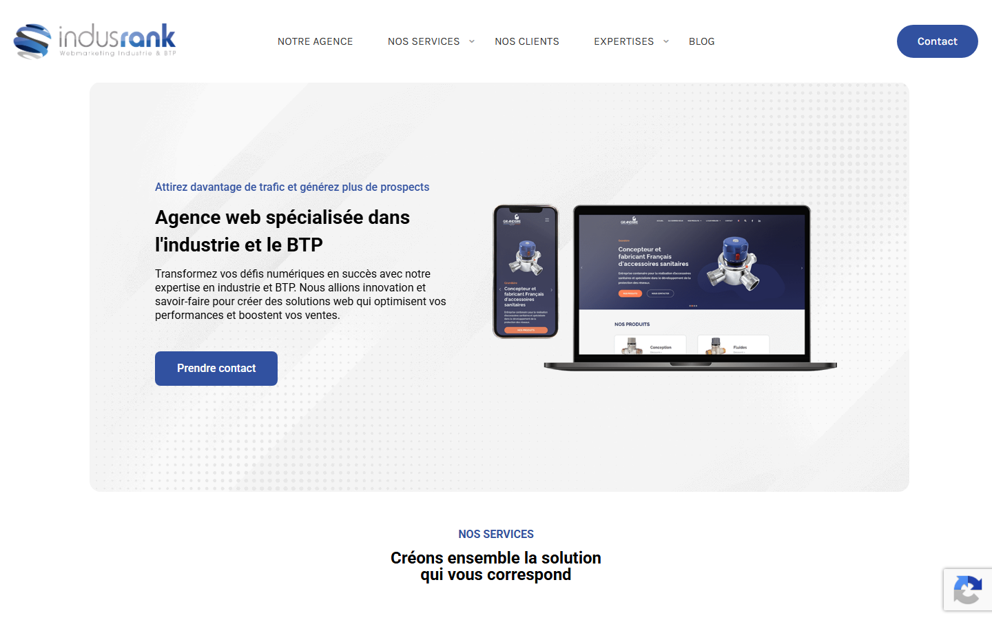 Aperçu du site de INDUSRANK