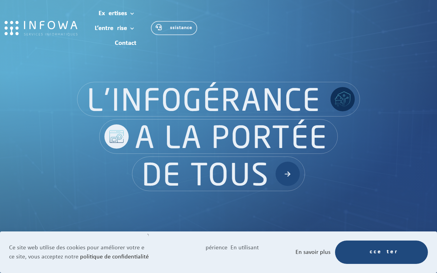 Aperçu du site de INFOWA