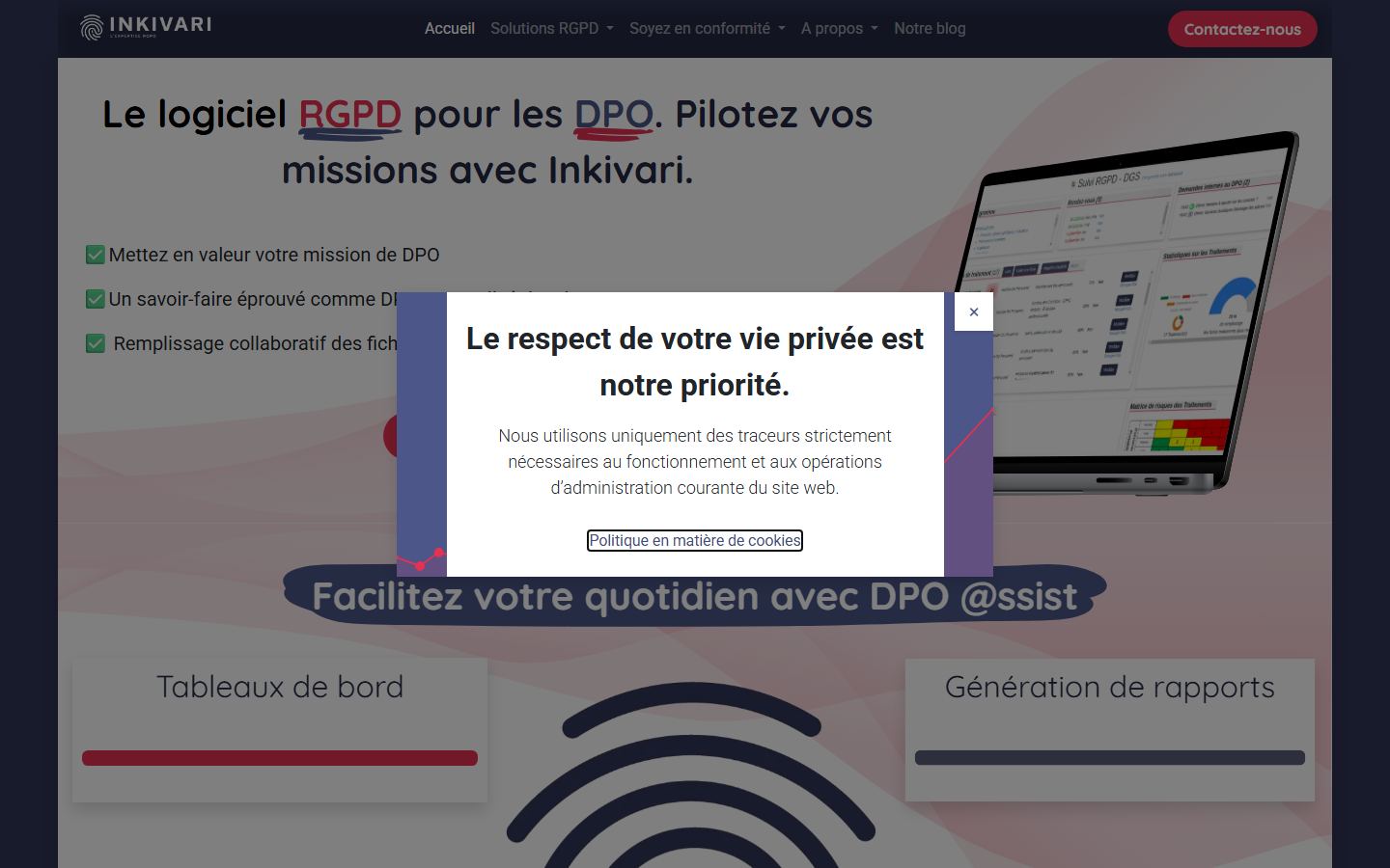 Aperçu du site de INKIVARI