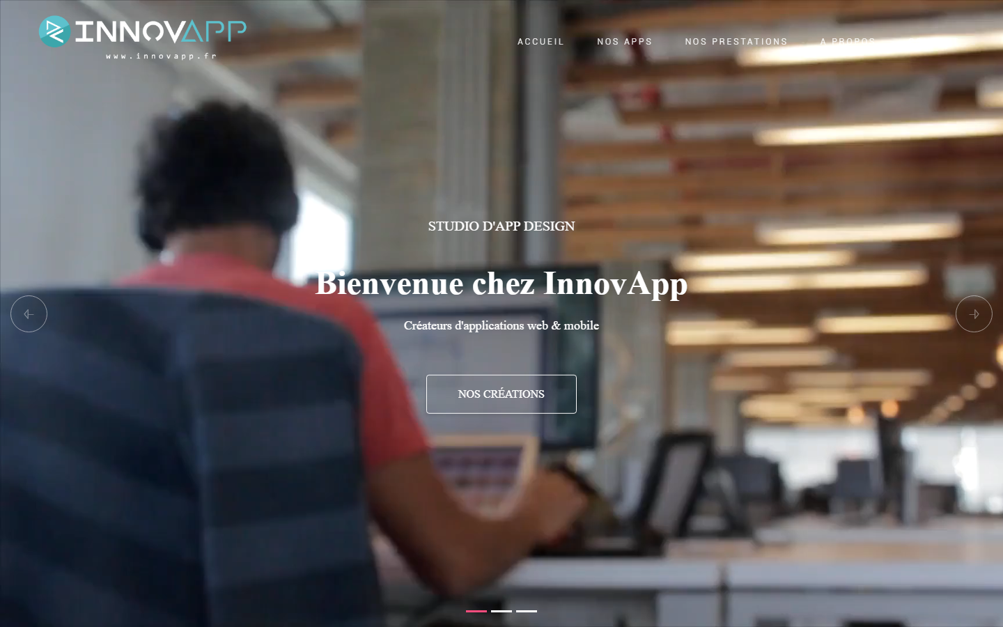 Aperçu du site de INNOVAPP