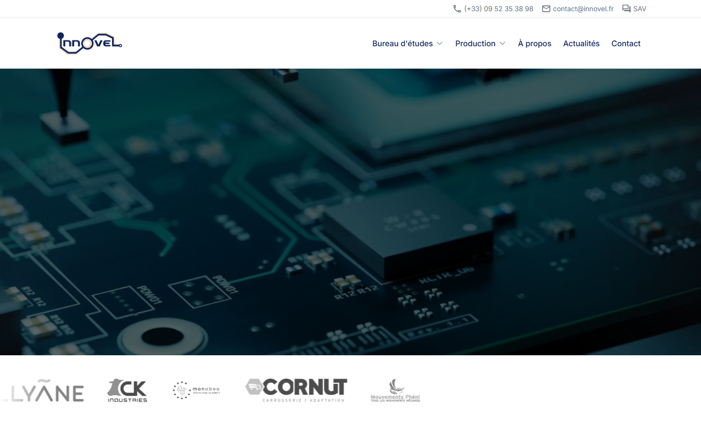 Aperçu du site de INNOVEL