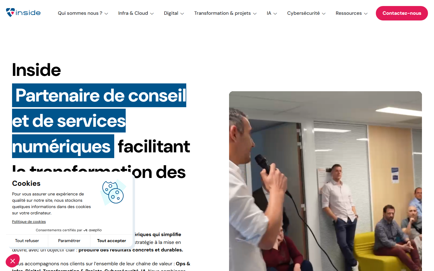 Aperçu du site de INSIDE
